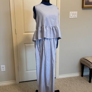 Sleeveless Striped Jumpsuit